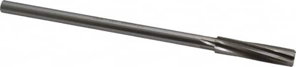 Made in USA - 13/32" High Speed Steel 6 Flute Chucking Reamer - Spiral Flute, 0.3105" Straight Shank, 1-3/4" Flute Length, 7" OAL - Makers Industrial Supply