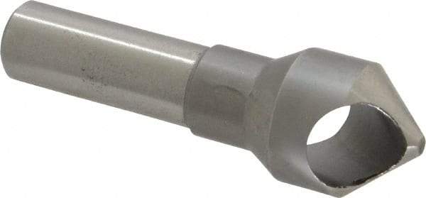 M.A. Ford - 13/16" Head Diam, 1/2" Shank Diam, 0 Flute 82° High Speed Steel Countersink - Bright Finish, 2-5/8" OAL, Single End, Straight Shank, Right Hand Cut - Makers Industrial Supply