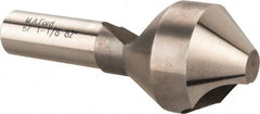 M.A. Ford - 1-1/8" Head Diam, 1/2" Shank Diam, 0 Flute 82° High Speed Steel Countersink - Makers Industrial Supply