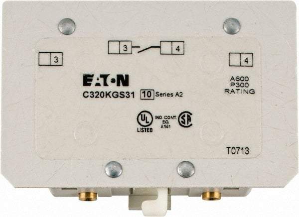 Eaton Cutler-Hammer - Starter Auxiliary Contact - For Use with 100-400A Contactors - Makers Industrial Supply