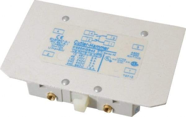 Eaton Cutler-Hammer - Starter Auxiliary Contact - For Use with 100-400A Contactors - Makers Industrial Supply