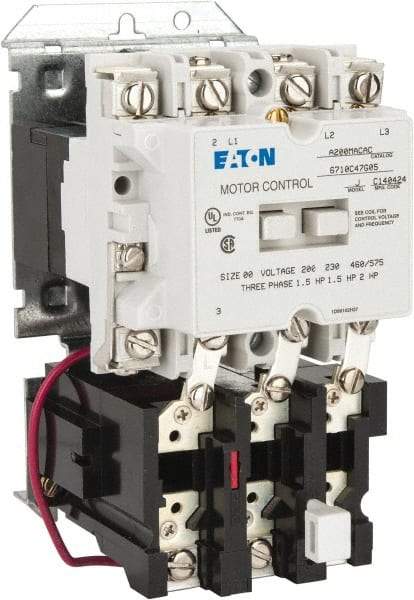 Eaton Cutler-Hammer - 9 Amp, Nonreversible Open Enclosure NEMA Motor Starter - 1 hp at 3 Phase - Makers Industrial Supply