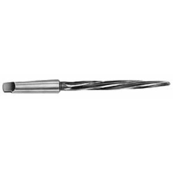 Interstate - 7/8" Reamer Diam, 39/64" Small End Diam, 3MT Morse Taper Shank, 7-3/8" Flute, Bridge Reamer - Makers Industrial Supply