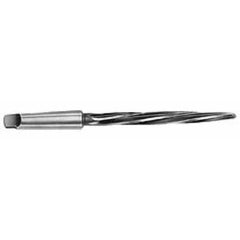 Interstate - 7/8" Reamer Diam, 39/64" Small End Diam, 3MT Morse Taper Shank, 7-3/8" Flute, Bridge Reamer - Makers Industrial Supply