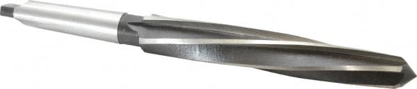 Interstate - 1-3/16" Reamer Diam, 59/64" Small End Diam, 3MT Morse Taper Shank, 7-3/8" Flute, Bridge Reamer - Makers Industrial Supply