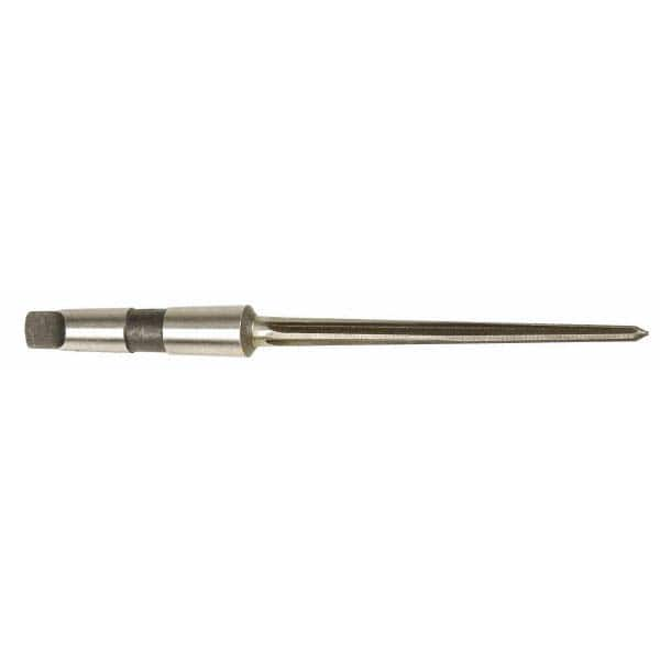 Interstate - 1-5/16" Reamer Diam, 1-1/64" Small End Diam, 4MT Morse Taper Shank, 7-3/8" Flute, Bridge Reamer - Makers Industrial Supply