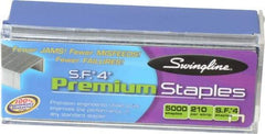 Swingline - 1/4" Leg Length, Galvanized/Low-Carbon Steel Standard Staples - 25 Sheet Capacity, For Use with 210 Full Strip Standard Staplers - Makers Industrial Supply