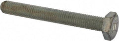 Made in USA - 1/2-20 UNF, 2" Length Under Head Hex Head Cap Screw - Fully Threaded, Grade 5 Steel, Zinc-Plated Finish, 3/4" Hex - Makers Industrial Supply