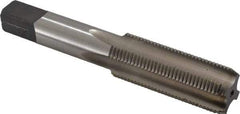 Hertel - 3/4-16 UNF 2B 4 Flute Bright Finish High Speed Steel Straight Flute Standard Hand Tap - Bottoming, Right Hand Thread, 4-1/4" OAL, 2" Thread Length, H5 Limit - Makers Industrial Supply