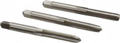 Hertel - 1/4-28 UNF, 4 Flute, Bottoming, Plug & Taper, Bright Finish, High Speed Steel Tap Set - 2-1/2" OAL, 2B/3B Class of Fit - Makers Industrial Supply