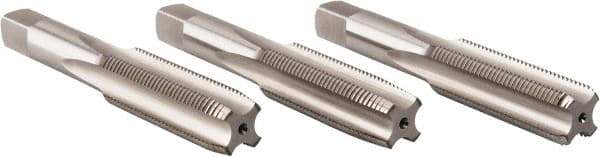 Hertel - 5/8-18 UNF, 4 Flute, Bottoming, Plug & Taper, Bright Finish, High Speed Steel Tap Set - 3-13/16" OAL, 2B/3B Class of Fit - Makers Industrial Supply