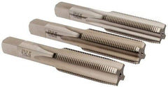 Hertel - 3/4-16 UNF, 4 Flute, Bottoming, Plug & Taper, Bright Finish, High Speed Steel Tap Set - 4-1/4" OAL, 2B/3B Class of Fit - Makers Industrial Supply