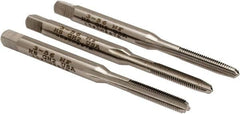 Hertel - #3-56 UNF, 3 Flute, Bottoming, Plug & Taper, Bright Finish, High Speed Steel Tap Set - 1-13/16" OAL, 2B/3B Class of Fit - Makers Industrial Supply