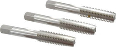 Hertel - M14x2.00 Metric Coarse, 4 Flute, Bottoming, Plug & Taper, Bright Finish, High Speed Steel Tap Set - 3-19/32" OAL, 6H Class of Fit - Makers Industrial Supply