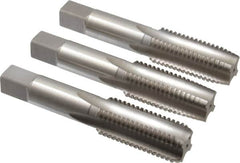 Hertel - M24x3.00 Metric Coarse, 4 Flute, Bottoming, Plug & Taper, Bright Finish, High Speed Steel Tap Set - 4-29/32" OAL, 6H Class of Fit - Makers Industrial Supply