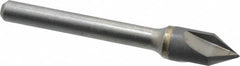 Hertel - 3/8" Head Diam, 1/4" Shank Diam, 3 Flute 60° Solid Carbide Countersink - Makers Industrial Supply