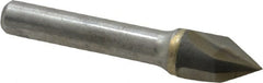 Hertel - 1/2" Head Diam, 3/8" Shank Diam, 3 Flute 60° Solid Carbide Countersink - Makers Industrial Supply