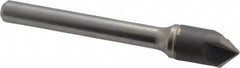 Hertel - 3/8" Head Diam, 1/4" Shank Diam, 3 Flute 90° Solid Carbide Countersink - Bright Finish, 2-1/2" OAL, Single End, Straight Shank, Right Hand Cut - Makers Industrial Supply