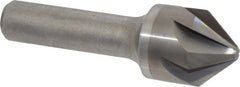 Hertel - 7/8" Head Diam, 1/2" Shank Diam, 6 Flute 82° Solid Carbide Countersink - Makers Industrial Supply