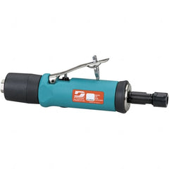 Dynabrade - 1/4" Collet, Straight Handle, Air Straight Die Grinder - 18,000 RPM, Rear Exhaust, 26 CFM, 0.5 hp, 90 psi, 1/4 NPT Inlet - Makers Industrial Supply