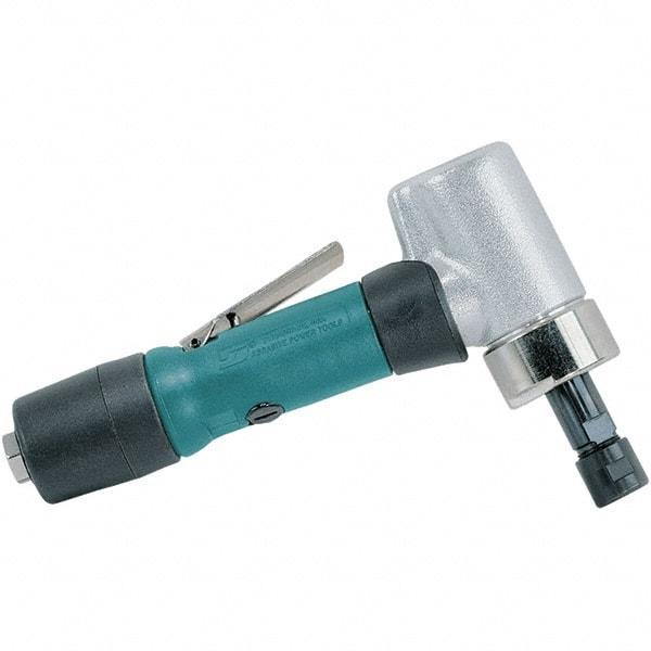 Dynabrade - 1/4" Collet, Angle Handle, Air Angle Die Grinder - 20,000 RPM, Rear Exhaust, 37 CFM, 0.7 hp, 90 psi, 1/4 NPT Inlet - Makers Industrial Supply