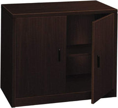 Hon - 36" Wide x 29-1/2" High x 20" Deep, 1 Drawer Supply - Laminate Over Wood, Mahogany - Makers Industrial Supply