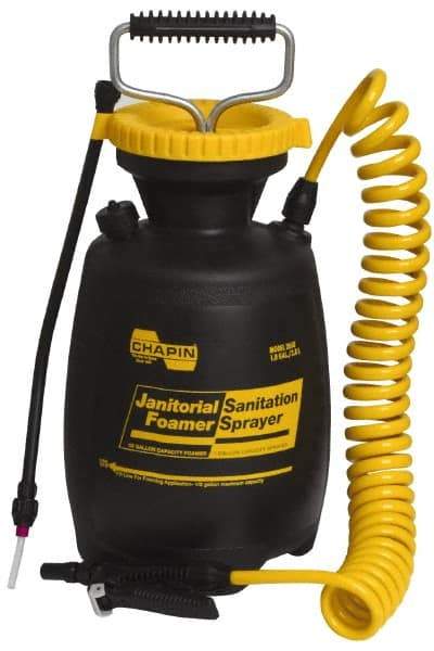 Chapin - 1 Gal Garden Hand Sprayer - Polyethylene Tank, Coiled Hose - Makers Industrial Supply