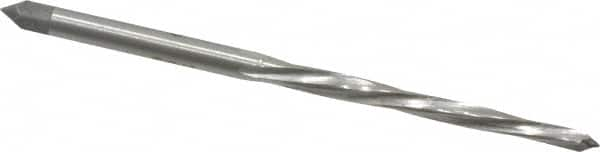 Interstate - #4/0 Pin, 0.1142" Diam, 0.0869" Small End, 1/8" Diam Straight Shank, 1-5/16" Flute, Taper Pin Reamer - Makers Industrial Supply