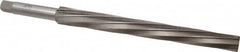 Interstate - #12 Pin, 1.05" Diam, 0.842" Small End, 7/8" Diam Straight Shank, 10" Flute, Taper Pin Reamer - Makers Industrial Supply