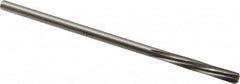 Made in USA - 7/32" High Speed Steel 6 Flute Chucking Reamer - Spiral Flute, 0.2075" Straight Shank, 1-1/4" Flute Length, 5" OAL - Makers Industrial Supply