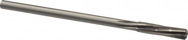 Made in USA - 21/64" High Speed Steel 6 Flute Chucking Reamer - Spiral Flute, 0.2792" Straight Shank, 1-1/2" Flute Length, 6" OAL - Makers Industrial Supply