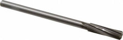 Made in USA - 17/32" Cobalt 6 Flute Chucking Reamer - Spiral Flute, 0.4355" Straight Shank, 2" Flute Length, 8" OAL - Makers Industrial Supply