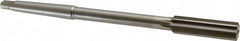 Made in USA - 19/32" High Speed Steel 6 Flute Chucking Reamer - Straight Flute, 1MT Morse Taper Shank, 2" Flute Length, 8" OAL - Makers Industrial Supply