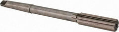 Made in USA - 27/32" High Speed Steel 8 Flute Chucking Reamer - Straight Flute, 2MT Morse Taper Shank, 2-1/2" Flute Length, 9-1/2" OAL - Makers Industrial Supply