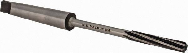 Made in USA - Letter E High Speed Steel 6 Flute Chucking Reamer - Makers Industrial Supply