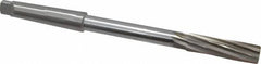 Made in USA - 5/8" High Speed Steel 8 Flute Chucking Reamer - Spiral Flute, 2MT Morse Taper Shank, 2-1/4" Flute Length, 9" OAL - Makers Industrial Supply