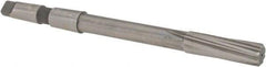 Made in USA - 21/32" High Speed Steel 8 Flute Chucking Reamer - Spiral Flute, 2MT Morse Taper Shank, 2-1/4" Flute Length, 9" OAL - Makers Industrial Supply