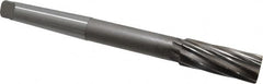 Chucking Reamer: 1-1/16″ Dia, 10-1/2″ OAL, 2-3/4″ Flute Length, Morse Taper Shank, High Speed Steel 10 Flute, RH