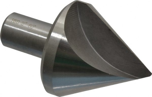 Interstate - 2" Head Diam, 3/4" Shank Diam, 1 Flute 60° High Speed Steel Countersink - Makers Industrial Supply