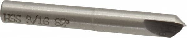 Interstate - 3/16" Head Diam, 3/16" Shank Diam, 1 Flute 82° High Speed Steel Countersink - Makers Industrial Supply