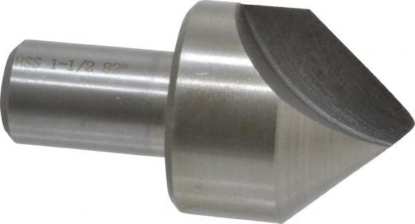 Interstate - 1-1/2" Head Diam, 3/4" Shank Diam, 1 Flute 82° High Speed Steel Countersink - Makers Industrial Supply