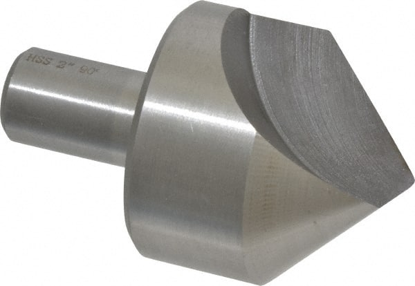 Interstate - 2" Head Diam, 3/4" Shank Diam, 1 Flute 90° High Speed Steel Countersink - Makers Industrial Supply