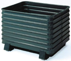 Steel King - 33-1/2" Long x 41-1/2" Wide x 28-1/2" High Steel Bin-Style Bulk Container - 4,000 Lb. Load Capacity - Makers Industrial Supply