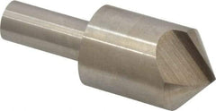 Interstate - 1" Head Diam, 1/2" Shank Diam, 1 Flute 100° High Speed Steel Countersink - Bright Finish, 2-3/4" OAL, Single End, Straight Shank, Right Hand Cut - Makers Industrial Supply