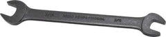 Proto - 3/8" x 7/16" Standard Open End Wrench - 5-7/8" OAL, Double End, Black Finish, 15° Head Angle - Makers Industrial Supply