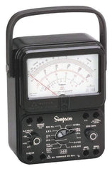 Simpson Electric - 12389, 1,000 VAC/VDC, Analog Manual Ranging Multimeter - 20 mOhm, Measures Voltage, Current, Resistance - Makers Industrial Supply