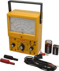 Simpson Electric - 12395, 1,000 VAC/VDC, Analog Manual Ranging Multimeter - 20 mOhm, Measures Voltage, Current, Resistance - Makers Industrial Supply