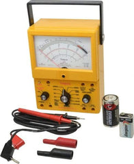 Simpson Electric - 12396, 1,000 VAC/VDC, Analog Manual Ranging Multimeter - 20 mOhm, Measures Voltage, Current, Resistance - Makers Industrial Supply