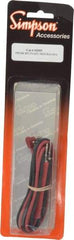 Simpson Electric - Electrical Test Equipment Leads - Use with 160 Handi Shock Resistant Analog VOM - Makers Industrial Supply