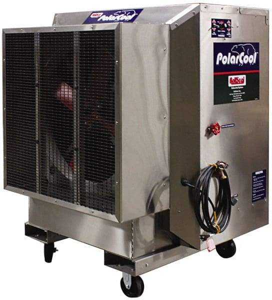 RollSeal - 36" Blade, 3/4 hp, 7,100 & 3,500 CFM Evaporative Cooler - 10 Amp Rating, 115 Volts, Variable Speed - Makers Industrial Supply